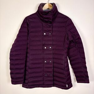 Mountain Hardwear Women’s Purple Long Down Puffer Jacket Active Outdoor Ski